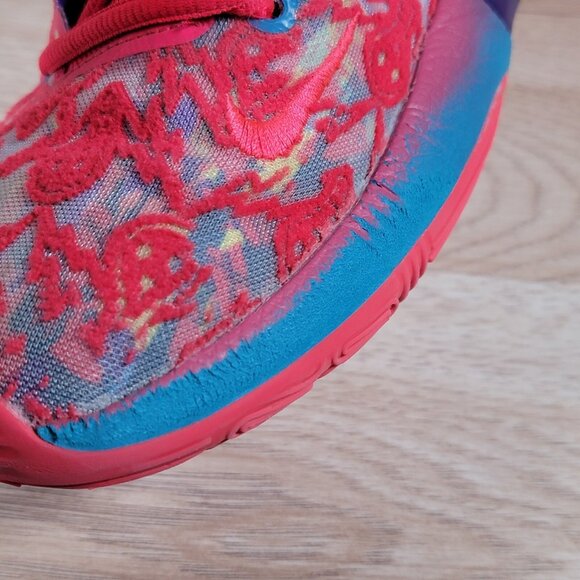 Nike‎ KD 14 Ron English 3 Shoes Mens 8 Red Pink Basketball Athletic DO6903-600 - Picture 9 of 13